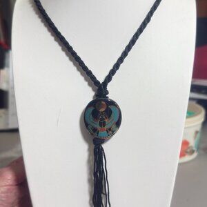 Egyptian Style Scarab Pendant Necklace